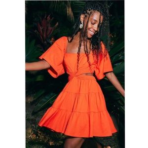 Free People Cross of Sunlight mini dress (color no longer sold!) NWOT